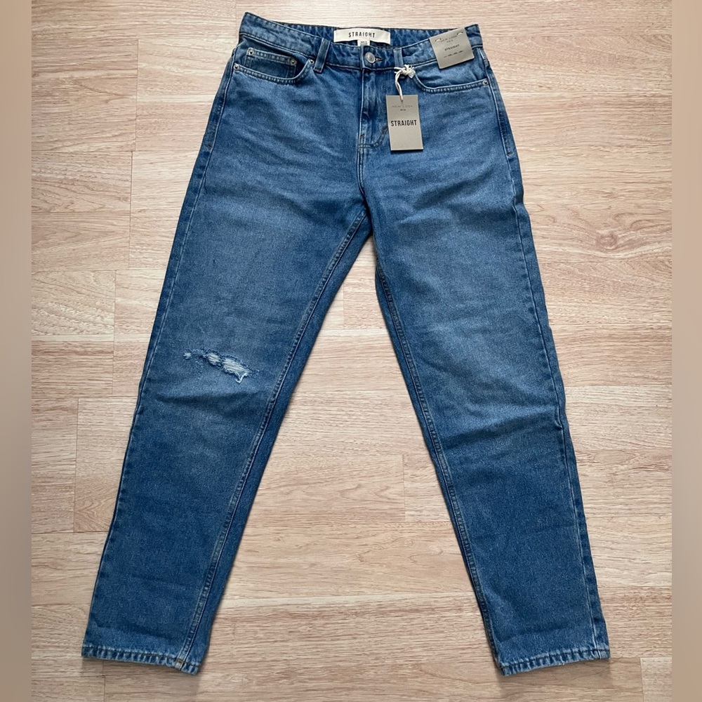 New Look 90s Straight Medium Blue Jeans
